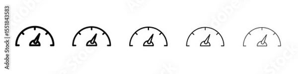 Obraz Network speed test icon simple illustration logo art