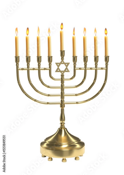 Obraz menorah with candles