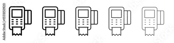 Obraz pos terminal icon simple illustration logo art