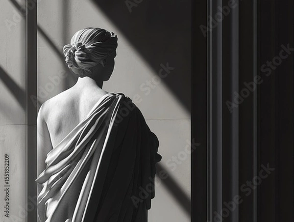Fototapeta Neoclassical visuals with classical forms and modern accents blending tradition