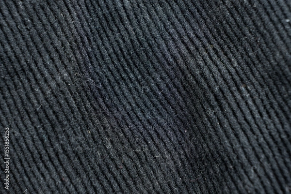 Fototapeta Corduroy fabric with dust and lint macro texture.