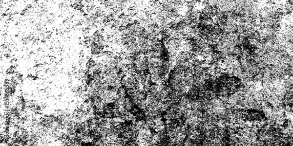 Obraz Abstract Texture of black and white grunge style, Grain noise particles, The texture of the old surface in cracks, chips, dust.