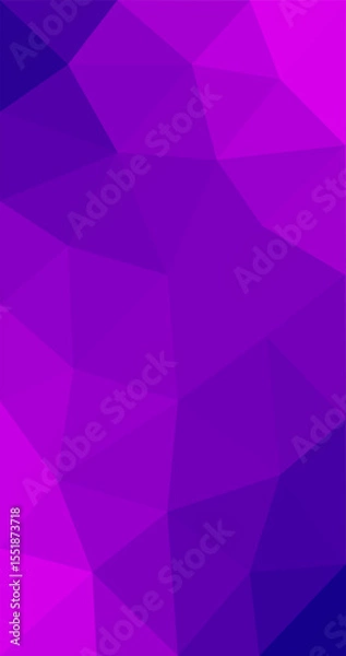 Fototapeta Pink Purple abstract polygonal Vertical background Geometric style with gradient Illustration