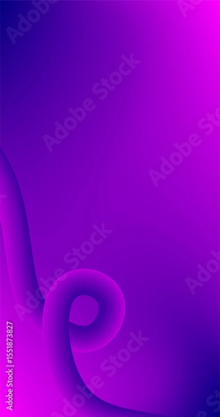 Fototapeta Pink Purple Gradient Fluid abstract background Vector illustration Mobile Wallpaper design