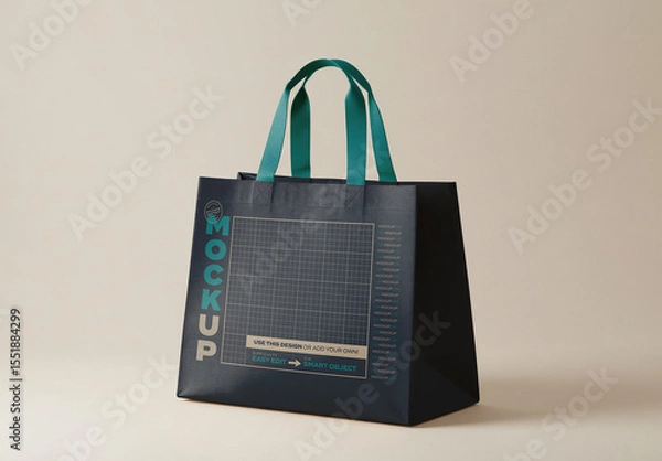 Obraz Elegant Tote Shopping Multipurpose Bag Mockup