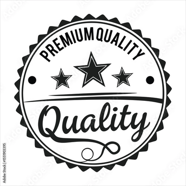 Fototapeta Vintage Round Stamp Logo Design Vector Badge Template