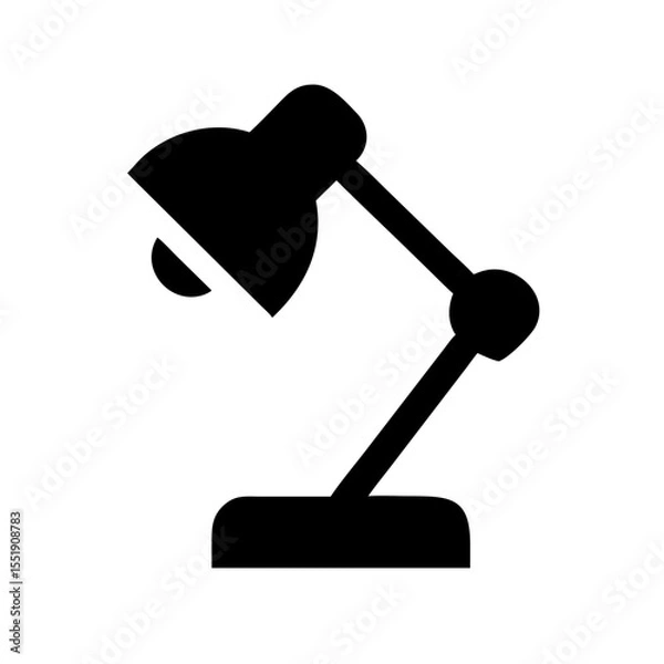 Fototapeta study lamp icon vector illustration