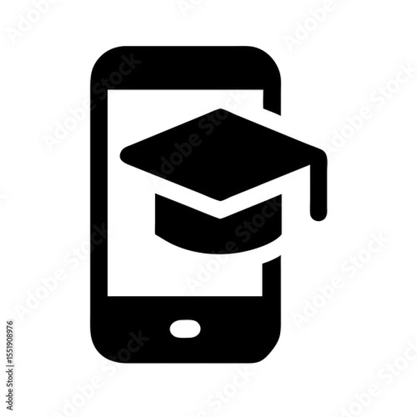 Obraz education app icon vector illustration