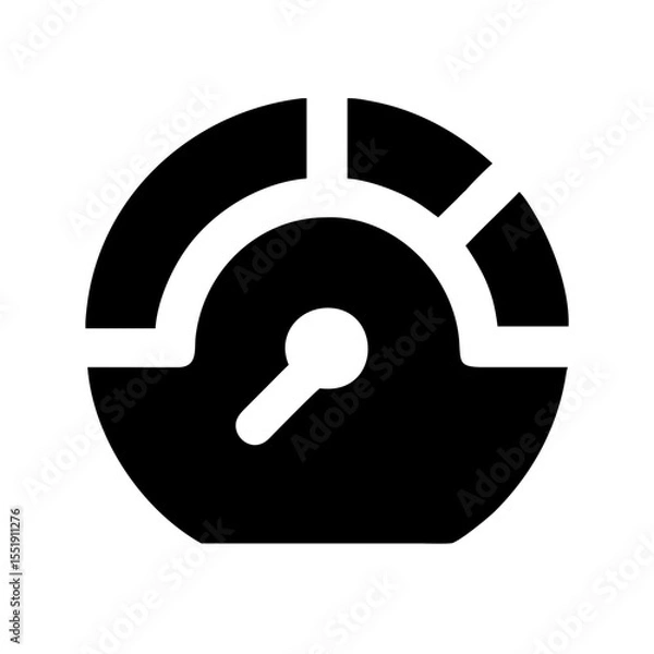 Fototapeta performance meter icon vector illustration