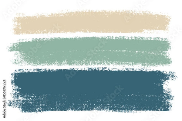 Fototapeta Collection of vector paint bold brush strokes, hand drawn thick grunge lines, rectangle shapes. Sketchy bold horizontal lines. Colorful artistic backgrounds.
