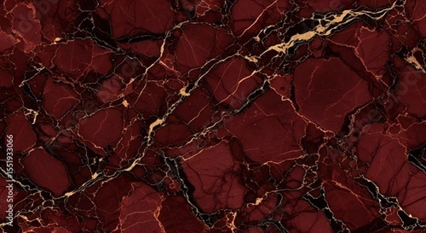 Fototapeta Luxury Red and Gold Marble Texture High-Resolution Seamless Pattern