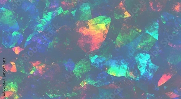Fototapeta Vibrant Iridescent Gemstone Texture Abstract Background Image