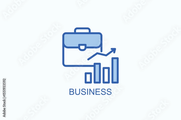 Obraz Business Icon Or Logo Isolated Vector Illustration