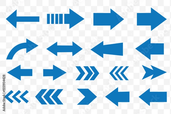 Obraz Long arrow to the Left and Right side. Long straight line arrow icon. Graphic illustration for direction symbols. Two side long arrow isolated on white background.