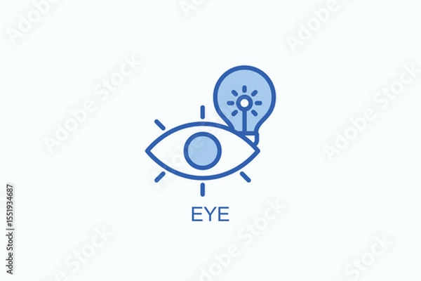 Obraz Eye Icon Or Logo Isolated Vector Illustration