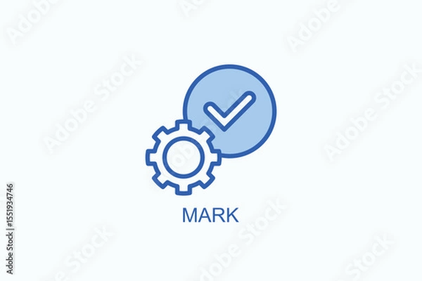Obraz Mark Icon Or Logo Isolated Vector Illustration