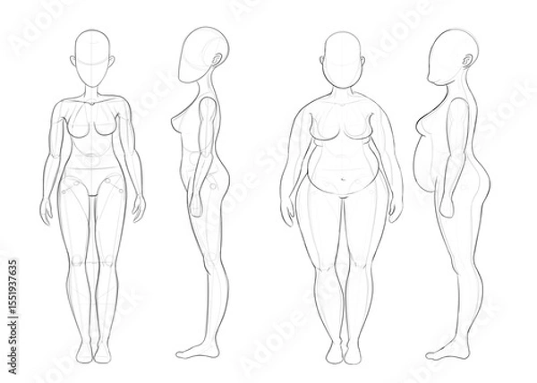 Obraz Female figure. Weight