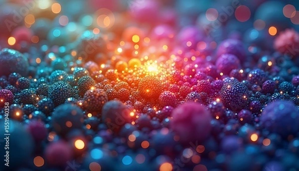Obraz Colorful Berry Sphere Background
