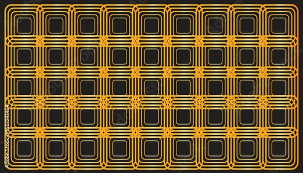 Fototapeta gold colored box background connected with black background