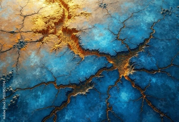 Obraz The beauty of the cracked texture of the earth