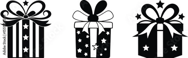 Fototapeta gift box vector art and illustration