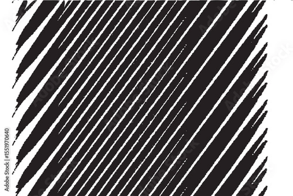 Fototapeta Dynamic Black and White Distressed Diagonal Stripes Pattern