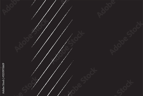 Fototapeta Minimalist White Diagonal Lines on Black Background