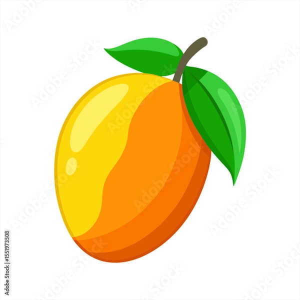 Fototapeta tropical mango fruit clipart isolated on white background 4 on transparent background
