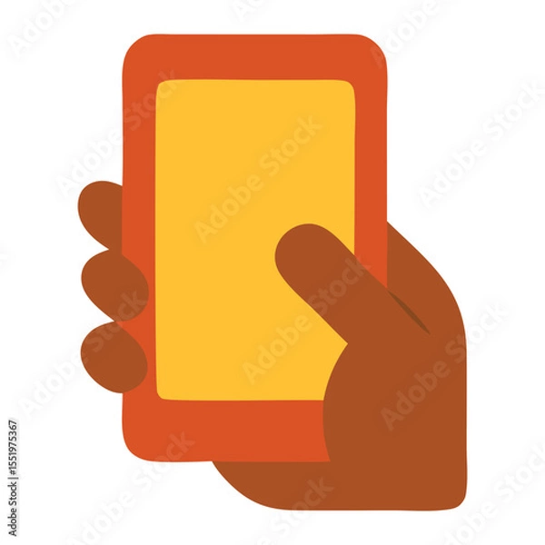 Obraz mobile shopping flat icon