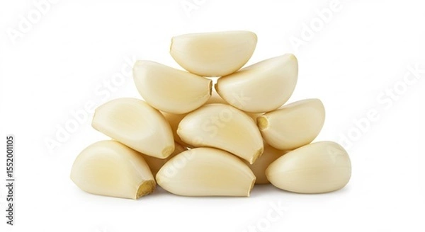 Fototapeta 햇살 가득한 싱싱한 마늘 정렬