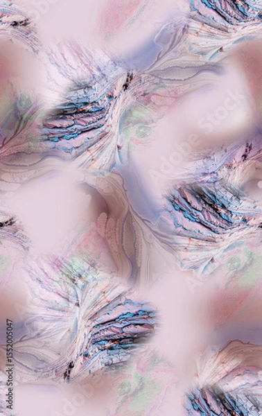 Obraz Geometrical watercolor texture repeat modern pattern