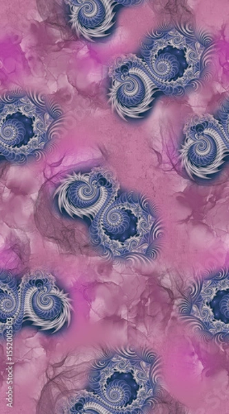 Obraz Abstract with geometric fractal background design