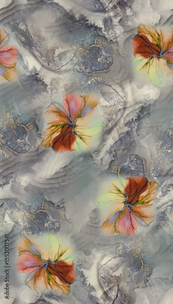 Obraz Abstract and  geometrical colourful object with multiple colours background pattern.