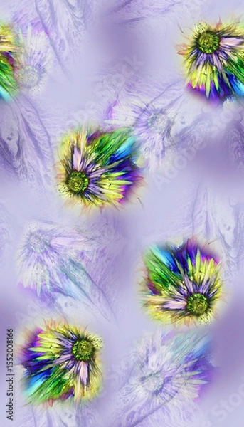 Obraz abstract background with flowers