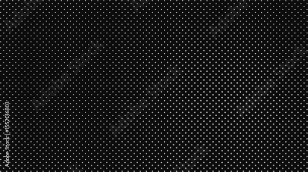 Obraz Black and white vector halftone texture with radial brightness modulation