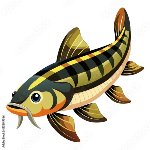 Obraz Clean Loach Fish Vector Illustration