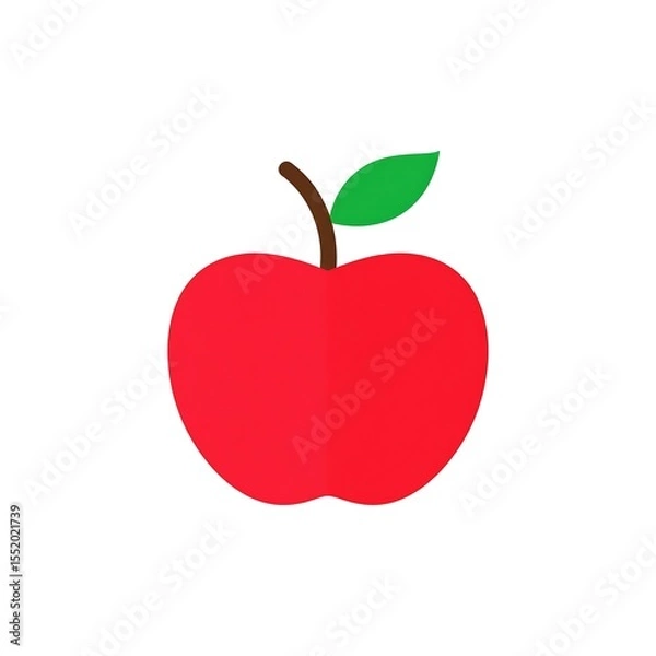 Fototapeta red apple vector illustration