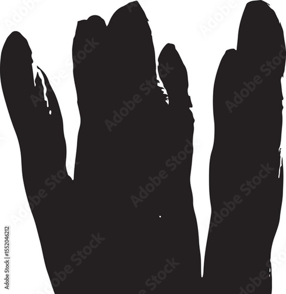 Fototapeta Bread bakery baking silhouette icon vector set