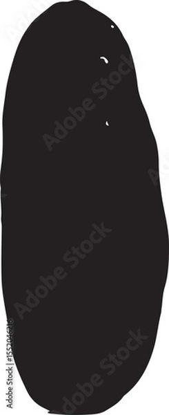 Fototapeta Bread bakery baking silhouette icon vector set