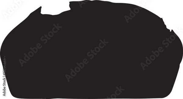 Fototapeta Bread bakery baking silhouette icon vector set