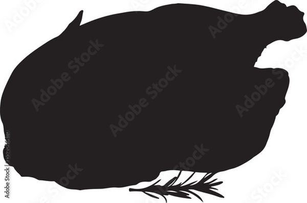Fototapeta Chicken meat set. Collection icon chicken meat. Vector