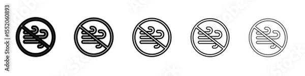 Obraz no breeze icon simple vector outline logo