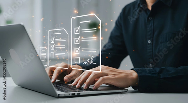 Fototapeta Online Document Approval Workflow
