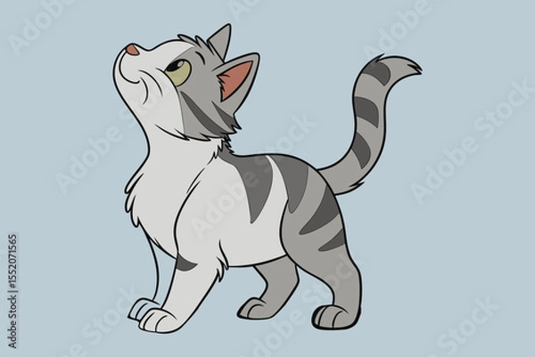 Fototapeta cat illustration vector and background