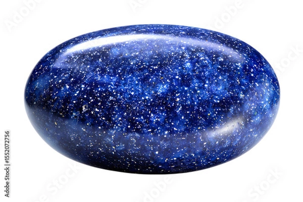 Obraz Blue gemstone with starry inclusions