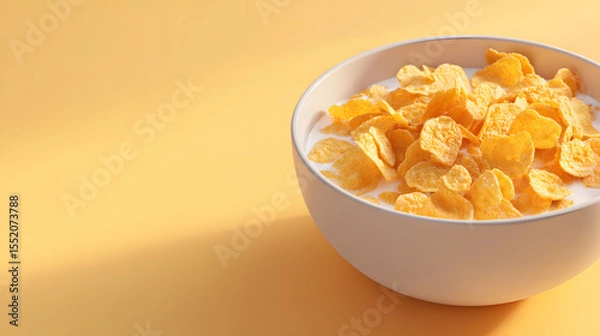 Fototapeta cornflakes in bowl