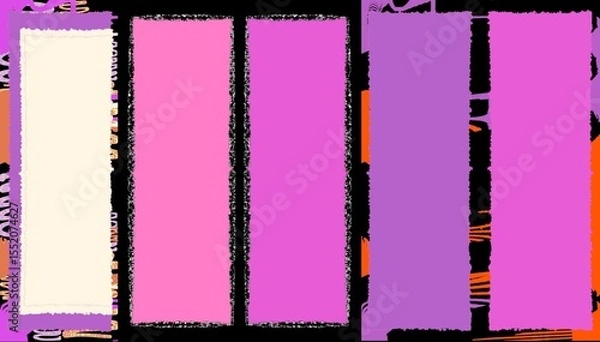 Fototapeta Abstract background with colorful paint strokes and texture  