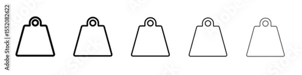 Obraz weight icon simple vector outline logo