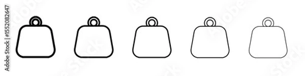 Obraz weight icon simple vector outline logo