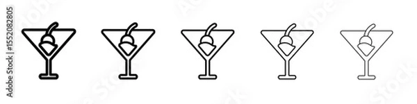 Obraz wine icon simple vector outline logo